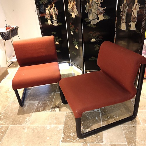 Paire fauteuil chauffeuse - de,