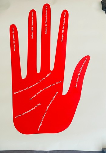 Raro poster knoll 1967 - knoll,