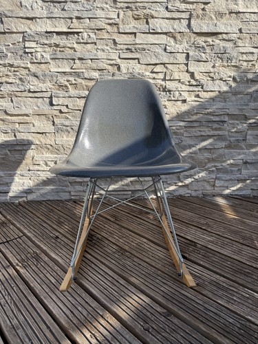 Sedia dondolo eames herman - sedia, a