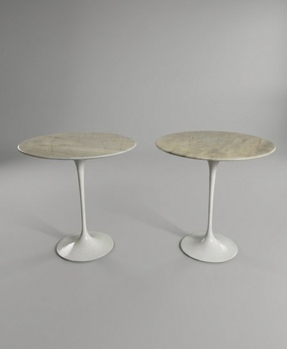 Pair tulip marble - of,