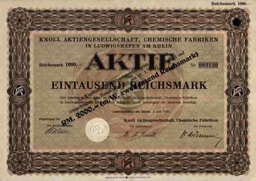 Knoll chemie abbott basf 1930 - basf,